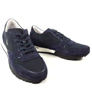 GOOD MAN 🇮🇹 MEN'S BLUE SUEDE & FABRIC COMFORT SNEAKERS